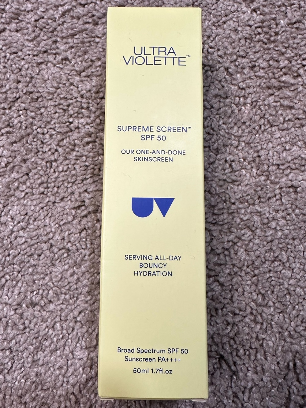 NIB Ultra Violette Supreme Screen SPF 50 Sunscreen Moisturizer + Primer $36